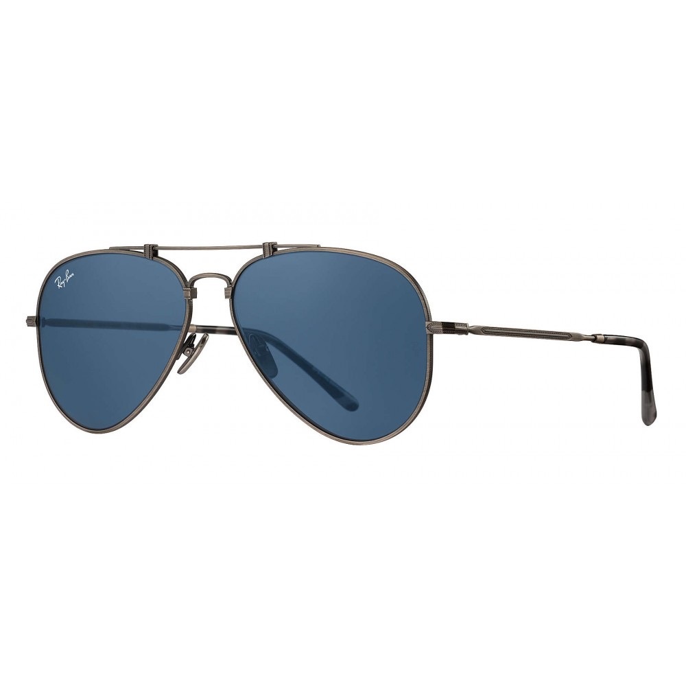 New Titanium Ray Ban Sunglasses 58mm -Titanium Blue